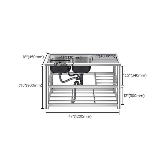 Modern Workstation Ledge Stainless Steel with Accessories and Faucet Workstation Clearhalo 'Home Improvement' 'home_improvement' 'home_improvement_kitchen_sinks' 'Kitchen Remodel & Kitchen Fixtures' 'Kitchen Sinks & Faucet Components' 'Kitchen Sinks' 'kitchen_sinks' 1200x1200_af63045e-f757-4522-9a07-2a3946d6f4fe