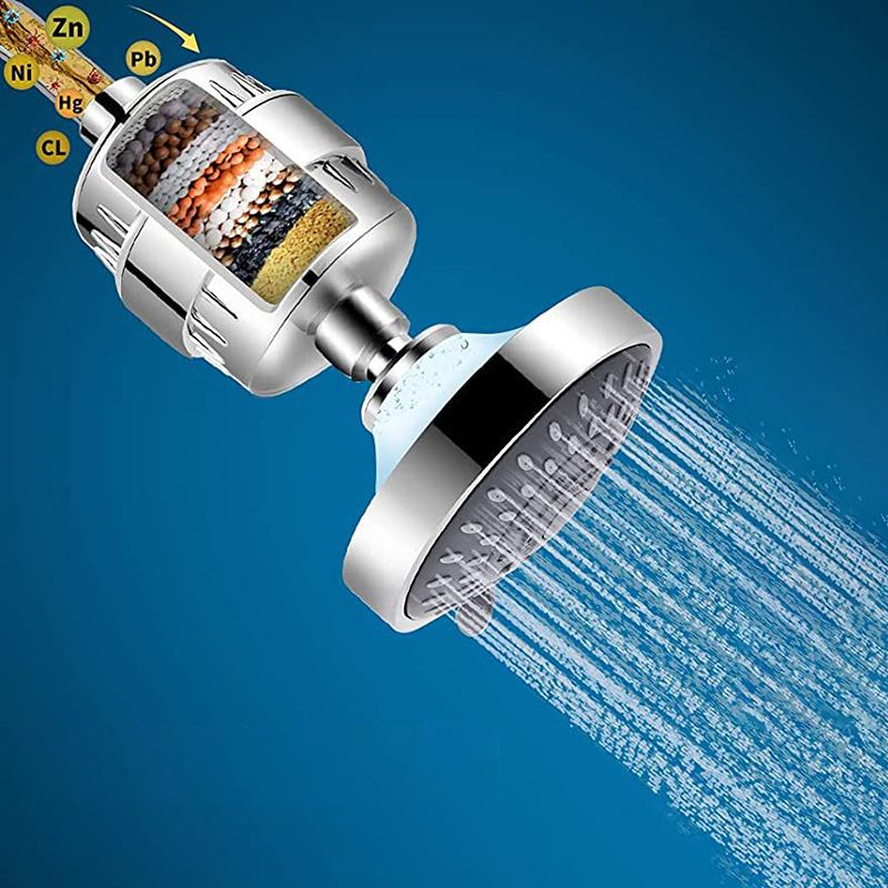 Modern Fixed Shower Head with Katalyst 4-inch Silver Wall-Mount Showerhead Clearhalo 'Bathroom Remodel & Bathroom Fixtures' 'Home Improvement' 'home_improvement' 'home_improvement_shower_heads' 'Shower Heads' 'shower_heads' 'Showers & Bathtubs Plumbing' 'Showers & Bathtubs' 1200x1200_af6aab86-6bd4-45b4-8b36-d7fb5fab258b