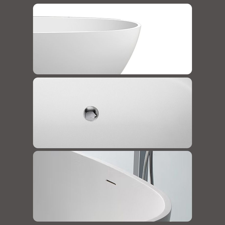 Oval Soaking Modern Bathtub Antique Finish Stand Alone Bath Tub Clearhalo 'Bathroom Remodel & Bathroom Fixtures' 'Bathtubs' 'Home Improvement' 'home_improvement' 'home_improvement_bathtubs' 'Showers & Bathtubs' 1200x1200_af724aa7-6a5a-4a72-a7db-4c657cea7472