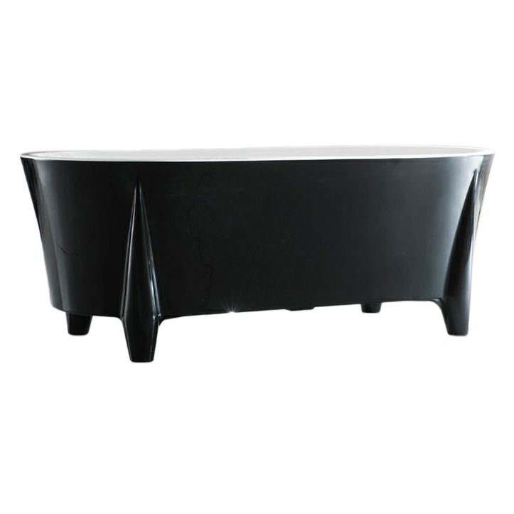 Modern Acrylic Oval Bathtub Freestanding Soaking Bathtub for Bathroom Clearhalo 'Bathroom Remodel & Bathroom Fixtures' 'Bathtubs' 'Home Improvement' 'home_improvement' 'home_improvement_bathtubs' 'Showers & Bathtubs' 1200x1200_af86e423-570e-4a61-a141-f6bee9dee564