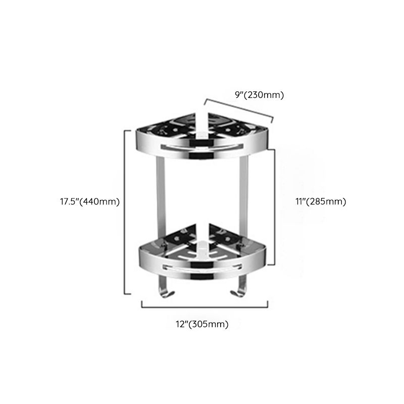 Modern Stainless Steel Bath Shelf Paper Holder Bathroom Accessory Kit Clearhalo 'Bathroom Hardware Sets' 'Bathroom Hardware' 'Bathroom Remodel & Bathroom Fixtures' 'bathroom_hardware_sets' 'Home Improvement' 'home_improvement' 'home_improvement_bathroom_hardware_sets' 1200x1200_afd9edc0-205c-4879-a43f-62ad37b23016