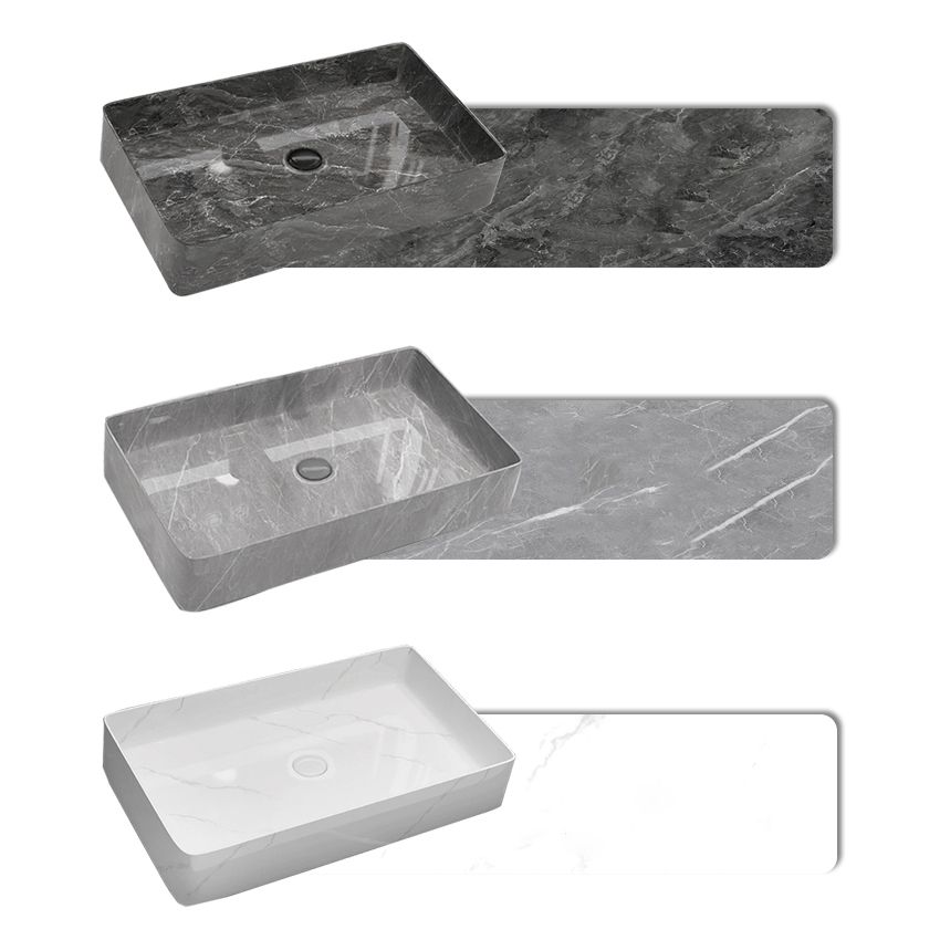 Modern Bathroom Sink Porcelain Rectangular Vessel Sink with Pop-Up Drain Clearhalo 'Bathroom Remodel & Bathroom Fixtures' 'Bathroom Sinks & Faucet Components' 'Bathroom Sinks' 'bathroom_sink' 'Home Improvement' 'home_improvement' 'home_improvement_bathroom_sink' 1200x1200_afe68cb5-5305-41e5-a85a-b8de787c27e6