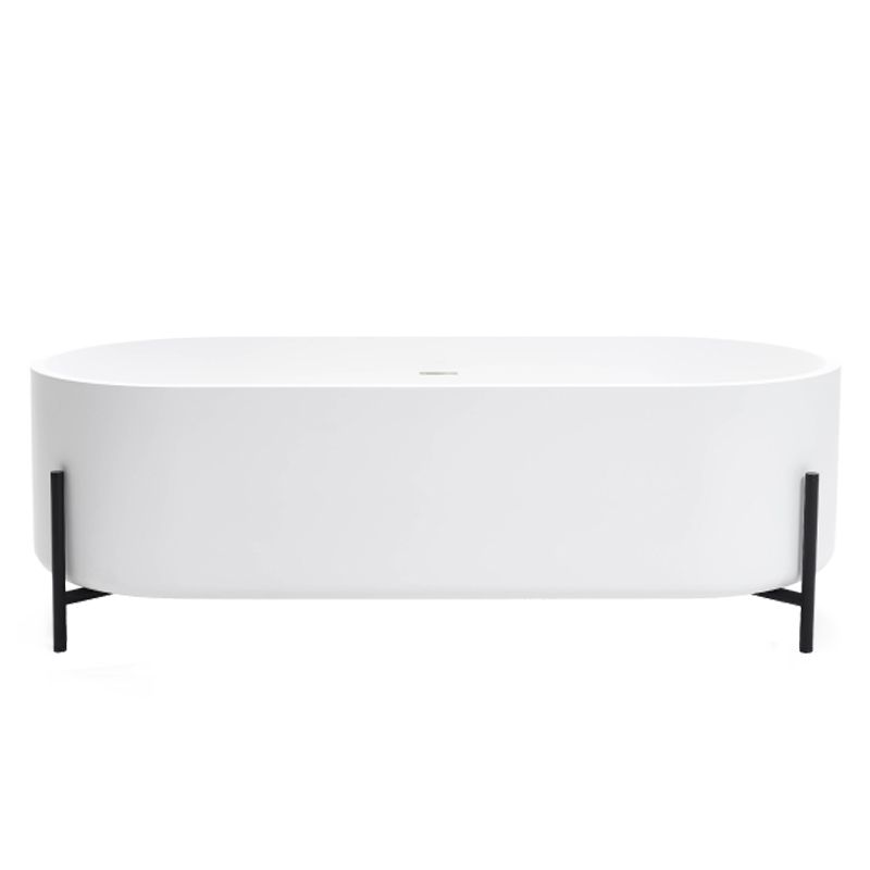 Oval Stone Soaking Bathtub Antique Finish Back to Wall Bath Tub Clearhalo 'Bathroom Remodel & Bathroom Fixtures' 'Bathtubs' 'Home Improvement' 'home_improvement' 'home_improvement_bathtubs' 'Showers & Bathtubs' 1200x1200_aff3d0da-ba14-443c-8f35-f0019d0c5d96