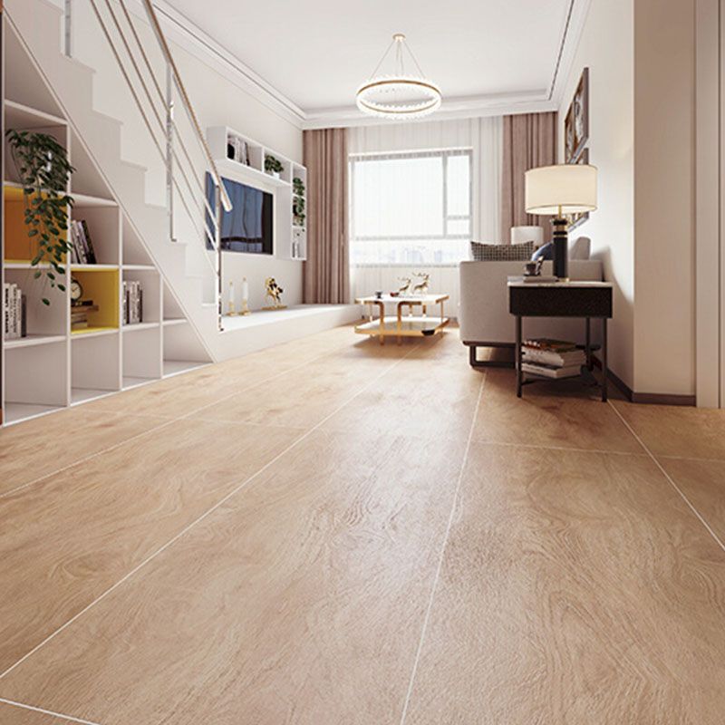 Non-slip Floor Tile Wood Texture Design Rectangle Straight Edge Floor Tile for Living Room Clearhalo 'Floor Tiles & Wall Tiles' 'floor_tiles_wall_tiles' 'Flooring 'Home Improvement' 'home_improvement' 'home_improvement_floor_tiles_wall_tiles' Walls and Ceiling' 1200x1200_aff53f20-99b5-44c9-9b78-ccf9b32efa79