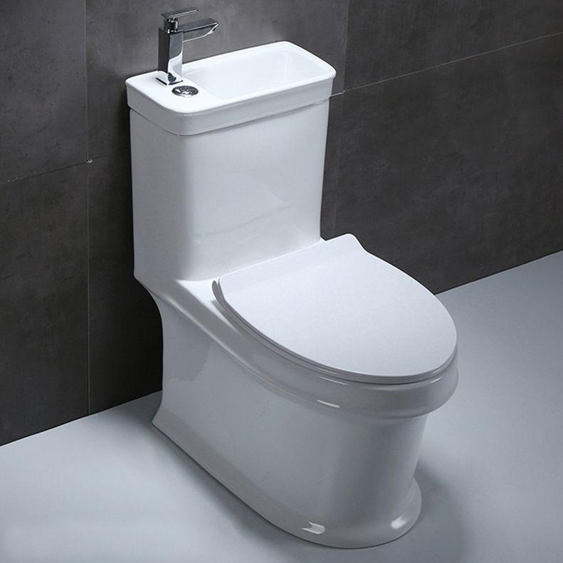 Floor Mounted Toilet One-Piece Toilet Modern Siphon Jet Flush Toilet Clearhalo 'Bathroom Remodel & Bathroom Fixtures' 'Home Improvement' 'home_improvement' 'home_improvement_toilets' 'Toilets & Bidets' 'Toilets' 1200x1200_b0160d75-defa-4e45-8552-086540bbad97