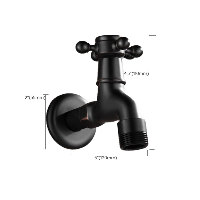 Widespread Bathroom Sink Faucet Wall Mounted Cross Handle Faucet Clearhalo 'Bathroom Remodel & Bathroom Fixtures' 'Bathroom Sink Faucets' 'Bathroom Sinks & Faucet Components' 'bathroom_sink_faucets' 'Home Improvement' 'home_improvement' 'home_improvement_bathroom_sink_faucets' 1200x1200_b01f4e46-55f4-450f-8224-d8f72328a97f