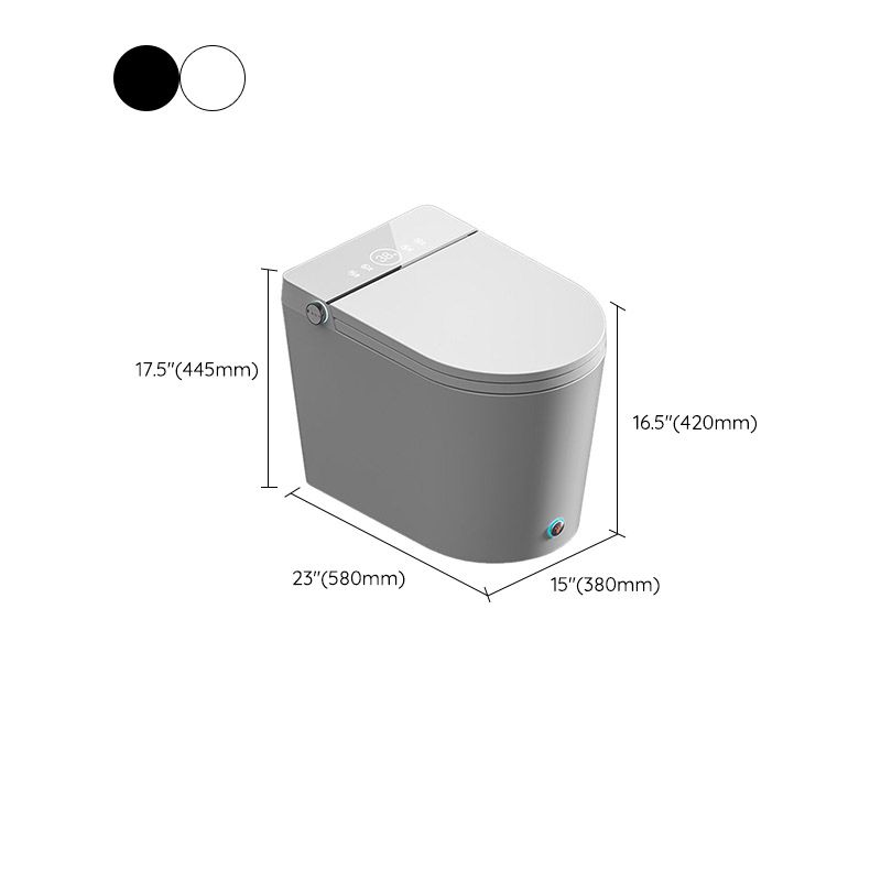 Modern 1-Piece Toilet Floor Mounted Urine Toilet with Slow Close Seat for Washroom Clearhalo 'Bathroom Remodel & Bathroom Fixtures' 'Home Improvement' 'home_improvement' 'home_improvement_toilets' 'Toilets & Bidets' 'Toilets' 1200x1200_b02db35d-6d72-4e76-9de1-11d0e9871eed