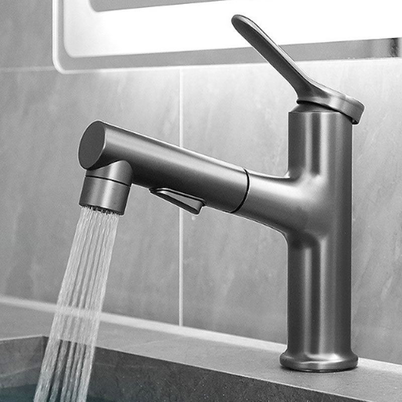 Modern Vessel Faucet Brass Single Handle Low Arc Vessel Faucet for Home Clearhalo 'bathroom_sink_faucets' 'Conjunta de Baño y Conjunta de Grifo' 'Coronamiento de Baño y Dispositivo de Baño' 'Grifo del lavabo del baño' 'Hogar' 'home_improvement' 'home_improvement_bathroom_sink_faucets' 'Mejoras para el hogar' 1200x1200_b08334b4-18be-44e8-b9c5-73499913a5b4