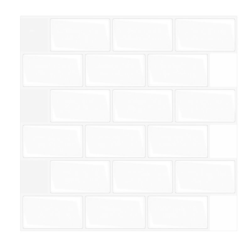 Plastic Peel and Stick Backsplash Wall Tile 3D Square Wallpaper Clearhalo 'Flooring 'Home Improvement' 'home_improvement' 'home_improvement_peel_stick_blacksplash' 'Peel & Stick Backsplash Tile' 'peel_stick_blacksplash' 'Walls & Ceilings' Walls and Ceiling' 1200x1200_b09206e0-75f5-4d6d-97ac-dd1f2c9006f1