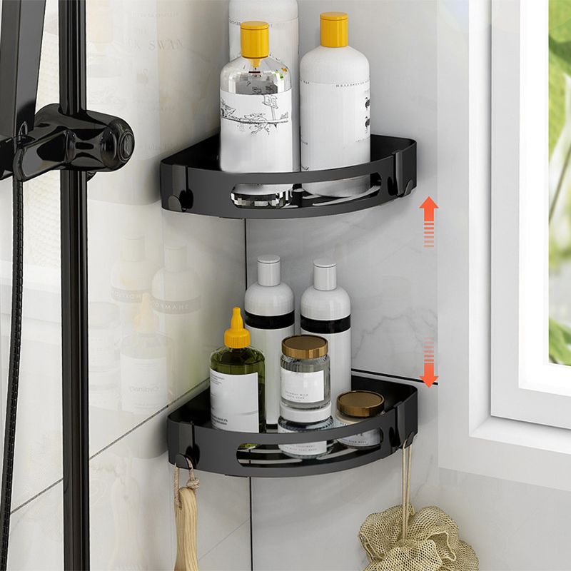 Modern Bathroom Hardware Black Paper Holder Bath Shelf Bathroom Accessory Kit Clearhalo 'Bathroom Hardware Sets' 'Bathroom Hardware' 'Bathroom Remodel & Bathroom Fixtures' 'bathroom_hardware_sets' 'Home Improvement' 'home_improvement' 'home_improvement_bathroom_hardware_sets' 1200x1200_b0afc4e6-976d-400e-b768-5557b1b402c2