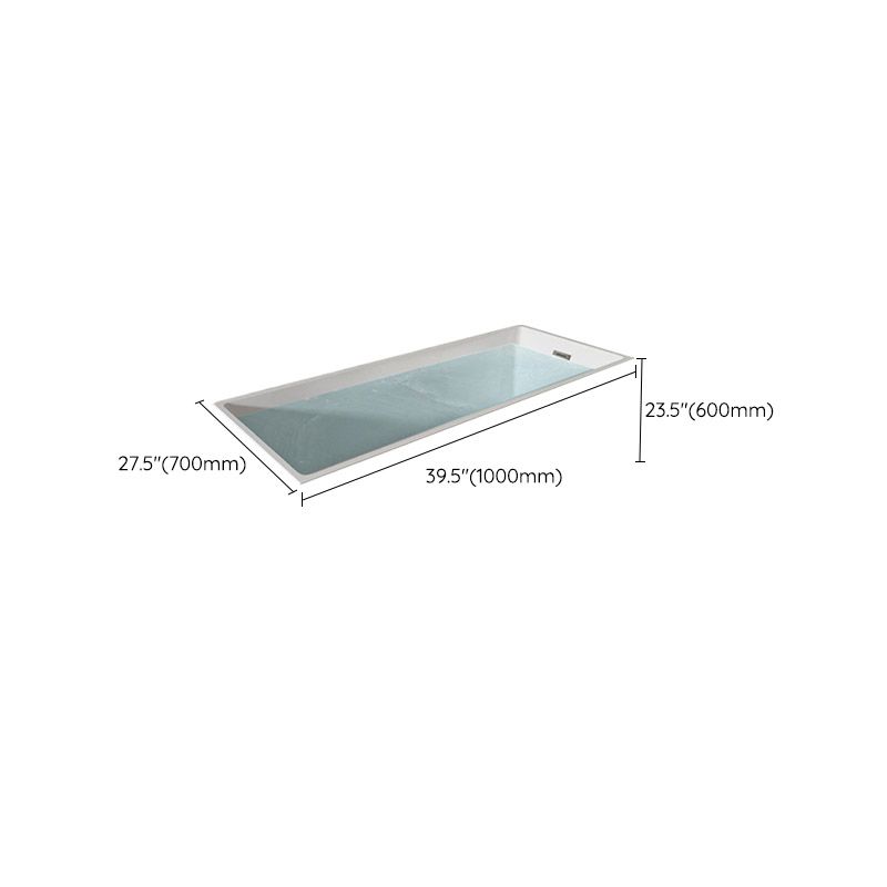 Modern Acrylic Embedded Bathtub Rectangle with Drain Bath Tub and Overflow Hole Clearhalo 'Bathroom Remodel & Bathroom Fixtures' 'Bathtubs' 'Home Improvement' 'home_improvement' 'home_improvement_bathtubs' 'Showers & Bathtubs' 1200x1200_b17ef53a-f2d0-4e75-acc1-cb4f89a49976