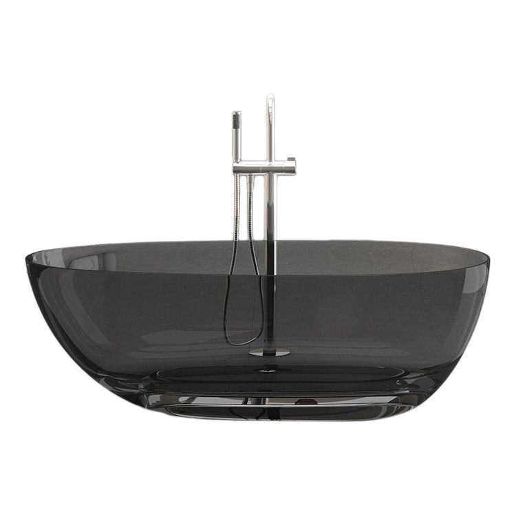 Antique Finish Soaking Bathtub Oval Stand Alone Modern Bath Tub Clearhalo 'Bathroom Remodel & Bathroom Fixtures' 'Bathtubs' 'Home Improvement' 'home_improvement' 'home_improvement_bathtubs' 'Showers & Bathtubs' 1200x1200_b1817a12-6d58-40ad-95a9-854f6c165a42