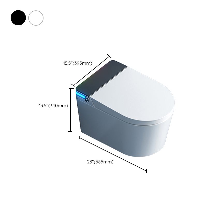 Remote Control Included Ceramic Contemporary Elongated Wall Hung Toilet Set Clearhalo 'Bathroom Remodel & Bathroom Fixtures' 'Bidets' 'Home Improvement' 'home_improvement' 'home_improvement_bidets' 'Toilets & Bidets' 1200x1200_b19c784e-62ce-47d8-bd43-cc657224a290