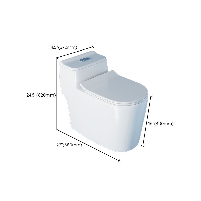 Contemporary One Piece Flush Toilet Floor Mounted Golden Urine Toilet for  Washroom - Clearhalo