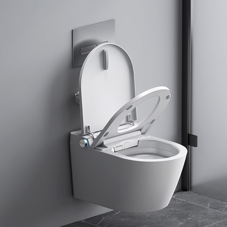 Heated Seat Wall Hung Toilet Set Elongated Wall Mounted Bidet Clearhalo 'Bathroom Remodel & Bathroom Fixtures' 'Bidets' 'Home Improvement' 'home_improvement' 'home_improvement_bidets' 'Toilets & Bidets' 1200x1200_b1acc1e2-c059-40a4-98fe-2e36718ff8d2