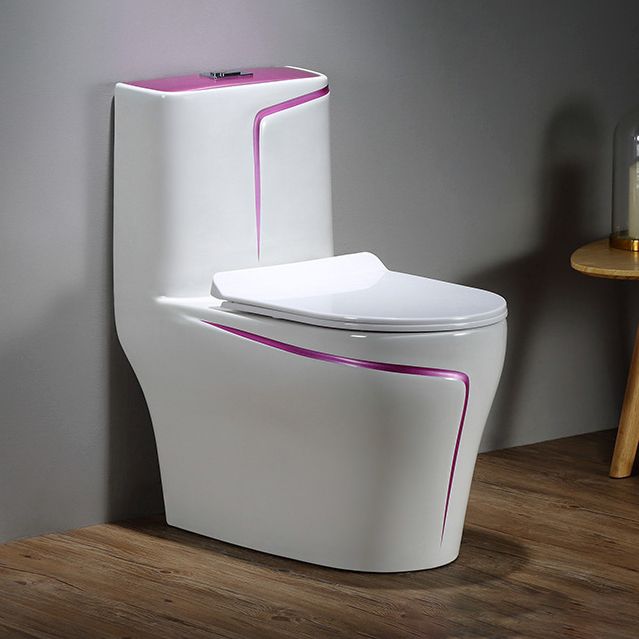 Floor Mount Flush Toilet Skirted Traditional One-Piece Toilet with Slow Close Seat Clearhalo 'Bathroom Remodel & Bathroom Fixtures' 'Home Improvement' 'home_improvement' 'home_improvement_toilets' 'Toilets & Bidets' 'Toilets' 1200x1200_b1f43341-5987-4c6b-a4f0-65876805fd0e
