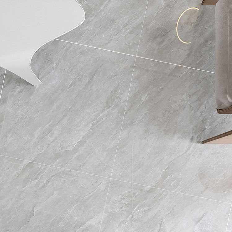 Grey Tone Marbling Singular Tile Polished Non-slip Floor Tile Clearhalo 'Floor Tiles & Wall Tiles' 'floor_tiles_wall_tiles' 'Flooring 'Home Improvement' 'home_improvement' 'home_improvement_floor_tiles_wall_tiles' Walls and Ceiling' 1200x1200_b22beeab-48f6-4f00-ae0e-479a2d9e6e6e