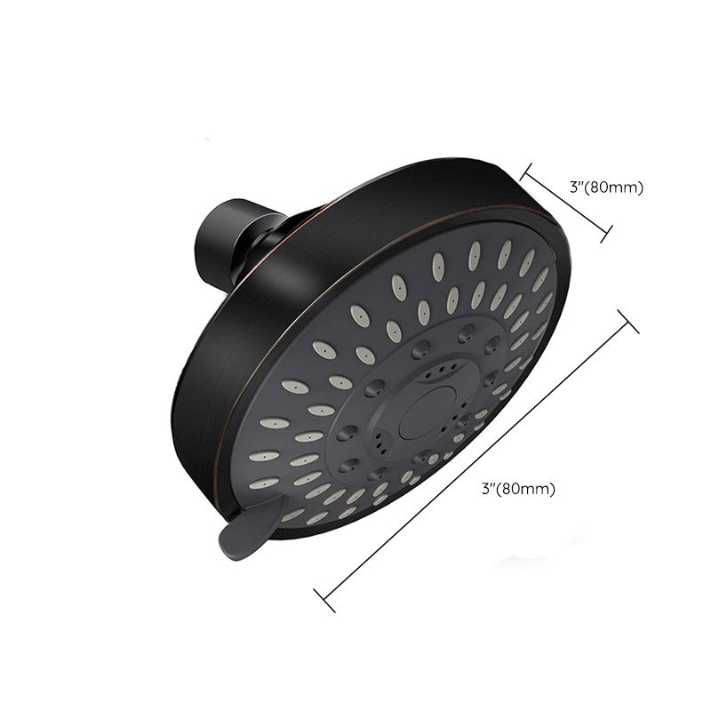 Round Metal Fixed Shower Head Traditional Adjustable Spray Pattern Shower Head Clearhalo 'Bathroom Remodel & Bathroom Fixtures' 'Home Improvement' 'home_improvement' 'home_improvement_shower_heads' 'Shower Heads' 'shower_heads' 'Showers & Bathtubs Plumbing' 'Showers & Bathtubs' 1200x1200_b27e6ebd-6568-43b3-a702-e319c2bda2de