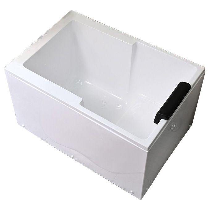 Back to Wall Soaking Bath Modern Rectangular Antique Finish Bath Tub Clearhalo 'Bathroom Remodel & Bathroom Fixtures' 'Bathtubs' 'Home Improvement' 'home_improvement' 'home_improvement_bathtubs' 'Showers & Bathtubs' 1200x1200_b29fd224-9523-48f7-86f9-bfa47c1c9049