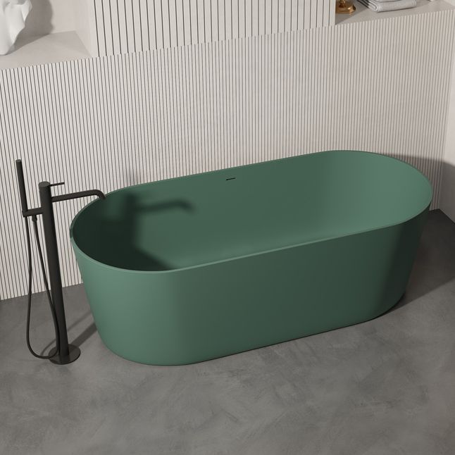 Antique Finish Oval Soaking Bathtub Back to Wall Modern Bath Tub Clearhalo 'Bathroom Remodel & Bathroom Fixtures' 'Bathtubs' 'Home Improvement' 'home_improvement' 'home_improvement_bathtubs' 'Showers & Bathtubs' 1200x1200_b2a336ec-9ef7-4029-845f-7a8682313a67