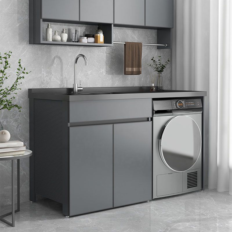 Modern Freestanding Sink Included Bathroom Sink Vanity with Faucet Clearhalo 'Bathroom Remodel & Bathroom Fixtures' 'Bathroom Vanities' 'bathroom_vanities' 'Home Improvement' 'home_improvement' 'home_improvement_bathroom_vanities' 1200x1200_b2b2e0c8-5d39-4c68-809b-f03b6e7576c7