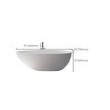 Oval Stand Alone Bath Soaking Acrylic White Modern Back to Wall Bathtub Clearhalo 'Bathroom Remodel & Bathroom Fixtures' 'Bathtubs' 'Home Improvement' 'home_improvement' 'home_improvement_bathtubs' 'Showers & Bathtubs' 1200x1200_b2b77271-3f5e-4337-8fb8-8182ccc11eda