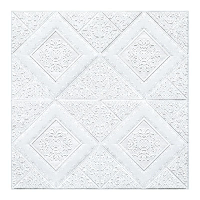 3D Embossed Interior Wall Paneling Peel and Stick Geometric Texture Wall Paneling Clearhalo 'Flooring 'Home Improvement' 'home_improvement' 'home_improvement_wall_paneling' 'Wall Paneling' 'wall_paneling' 'Walls & Ceilings' Walls and Ceiling' 1200x1200_b30ab5f3-c393-4e1e-ab95-2f3f62e46971
