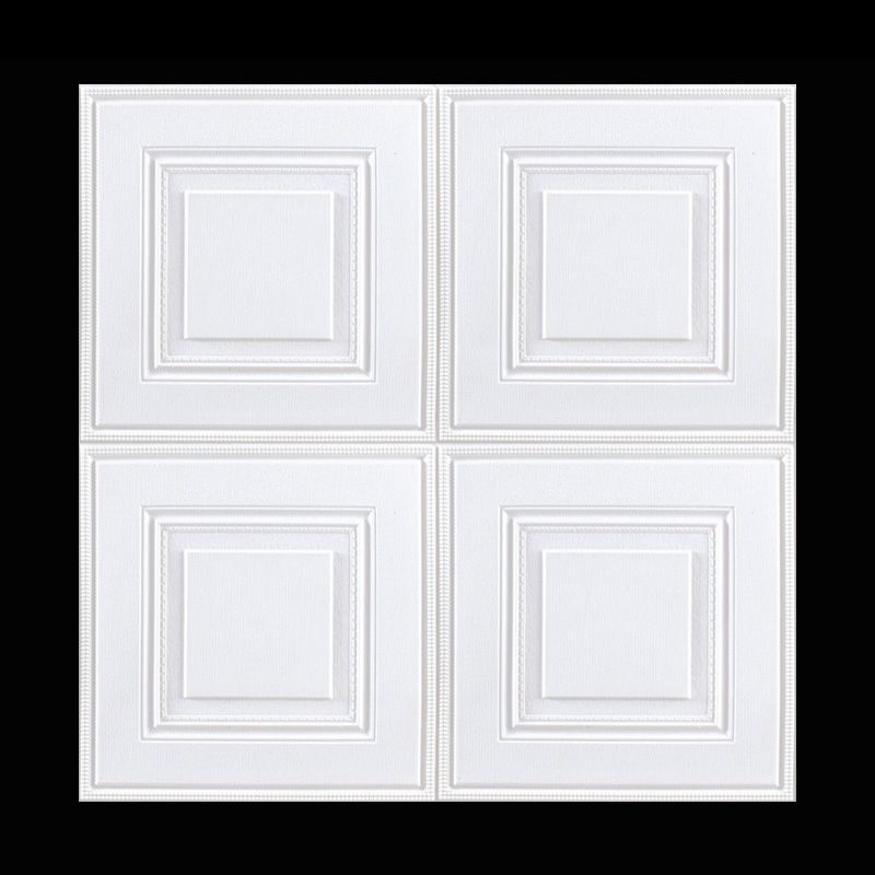 Industrial Wall Plank 3D Print Bathroom Living Room Wall Panels Set of 1 in White Clearhalo 'Flooring 'Home Improvement' 'home_improvement' 'home_improvement_wall_paneling' 'Wall Paneling' 'wall_paneling' 'Walls & Ceilings' Walls and Ceiling' 1200x1200_b323f65b-89c7-4fbb-a363-3ad2e2549906