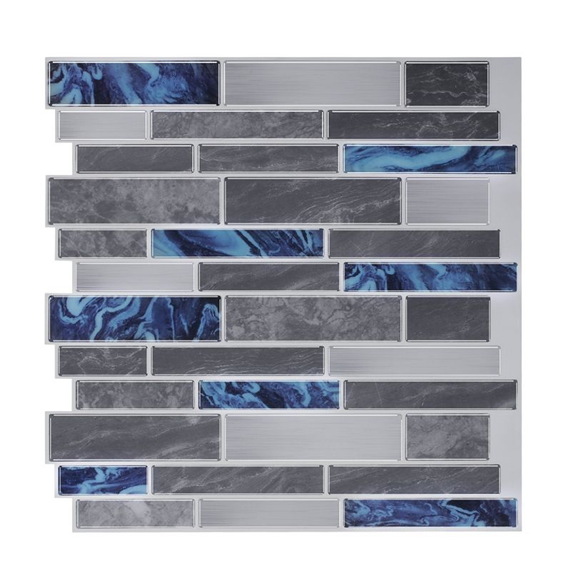 Peel and Stick Wall Tile Rectangle PVC Subway Waterproof Peel & Stick Tile 10-Pack Clearhalo 'Flooring 'Home Improvement' 'home_improvement' 'home_improvement_peel_stick_blacksplash' 'Peel & Stick Backsplash Tile' 'peel_stick_blacksplash' 'Walls & Ceilings' Walls and Ceiling' 1200x1200_b32c1258-3912-43e5-a6a4-6b09287fb868