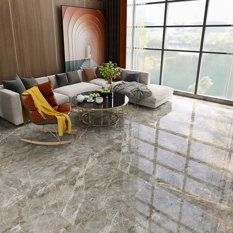 Square Glossy Straight Edge Singular Tile Solid Floor Tile for Living Room Clearhalo 'Floor Tiles & Wall Tiles' 'floor_tiles_wall_tiles' 'Flooring 'Home Improvement' 'home_improvement' 'home_improvement_floor_tiles_wall_tiles' Walls and Ceiling' 1200x1200_b33d208d-020e-4c2a-ab87-b1ea08367990