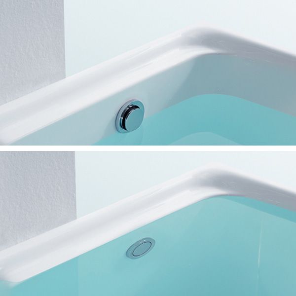 Back to Wall Small Tub Modern Soaking Rectangular Bathroom Bathtub Clearhalo 'Bathroom Remodel & Bathroom Fixtures' 'Bathtubs' 'Home Improvement' 'home_improvement' 'home_improvement_bathtubs' 'Showers & Bathtubs' 1200x1200_b34d5d38-3095-456f-afdf-9cae33cf053b