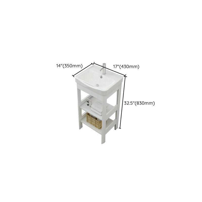 Freestanding Modern Sink Included Bath Vanity in White for Bathroom Clearhalo 'Bathroom Remodel & Bathroom Fixtures' 'Bathroom Vanities' 'bathroom_vanities' 'Home Improvement' 'home_improvement' 'home_improvement_bathroom_vanities' 1200x1200_b3824e43-de79-4ba9-8894-d4b069437aa9