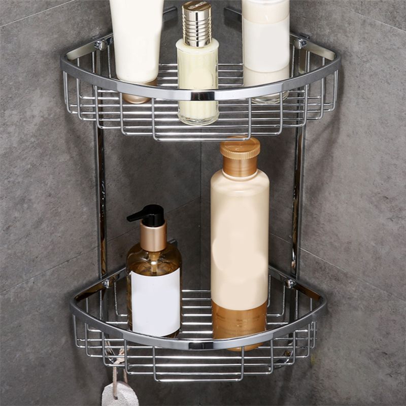 Modern Bathroom Hardware Paper Holder Bath Shelf Silver Bathroom Accessory Kit Clearhalo 'Bathroom Hardware Sets' 'Bathroom Hardware' 'Bathroom Remodel & Bathroom Fixtures' 'bathroom_hardware_sets' 'Home Improvement' 'home_improvement' 'home_improvement_bathroom_hardware_sets' 1200x1200_b3a1890a-0da6-43d6-9c12-b6f14d836e4a