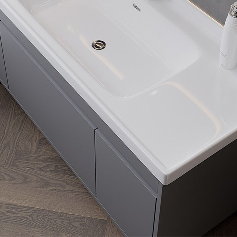 Solid Wood Grey Modern Wall Mount Open Console with Sink Set Clearhalo 'Bathroom Remodel & Bathroom Fixtures' 'Bathroom Vanities' 'bathroom_vanities' 'Home Improvement' 'home_improvement' 'home_improvement_bathroom_vanities' 1200x1200_b3b4abe7-8cfd-4fda-a640-5d9f9918b3f1