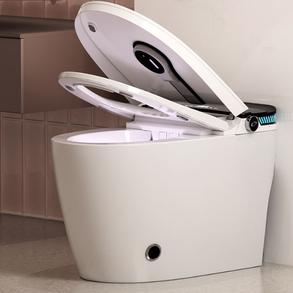 Elongated Ceramic Smart Bidet Toilet Seat with Heated Seat - 16.7" W Clearhalo 'Bathroom Remodel & Bathroom Fixtures' 'Bidets' 'Home Improvement' 'home_improvement' 'home_improvement_bidets' 'Toilets & Bidets' 1200x1200_b3d382fb-1dc5-429d-85e2-f3c962c9bb40