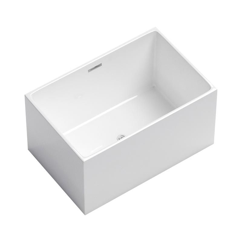 Modern Acrylic Alcove Bathtub 23.6" H Rectangular Bath Tub for Home Clearhalo 'Bathroom Remodel & Bathroom Fixtures' 'Bathtubs' 'Home Improvement' 'home_improvement' 'home_improvement_bathtubs' 'Showers & Bathtubs' 1200x1200_b40922a5-29d8-454e-ad06-00bf1bd89a8d