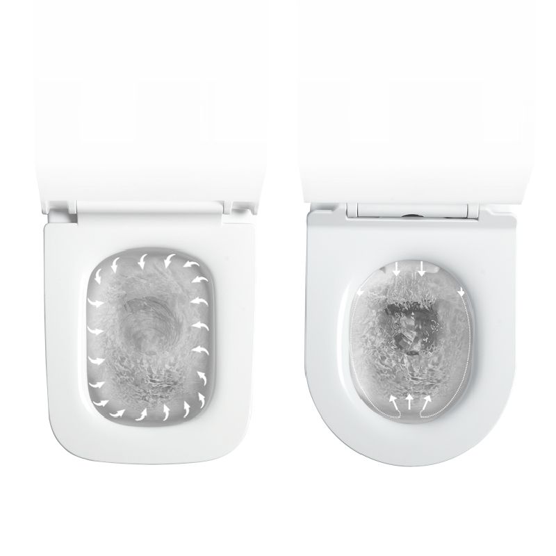 Elongated Wall Hung Toilet Set Vitreous China Wall Mounted Bidet Clearhalo 'Bathroom Remodel & Bathroom Fixtures' 'Bidets' 'Home Improvement' 'home_improvement' 'home_improvement_bidets' 'Toilets & Bidets' 1200x1200_b4277642-7435-4ba7-b29a-d5c1afaec9a1