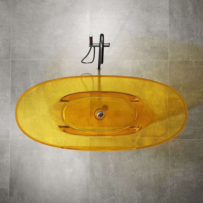 Antique Finish Soaking Bathtub Stand Alone Modern Oval Bath Tub Clearhalo 'Bathroom Remodel & Bathroom Fixtures' 'Bathtubs' 'Home Improvement' 'home_improvement' 'home_improvement_bathtubs' 'Showers & Bathtubs' 1200x1200_b44c022a-64f3-4a11-9f08-f870e8e50a1d