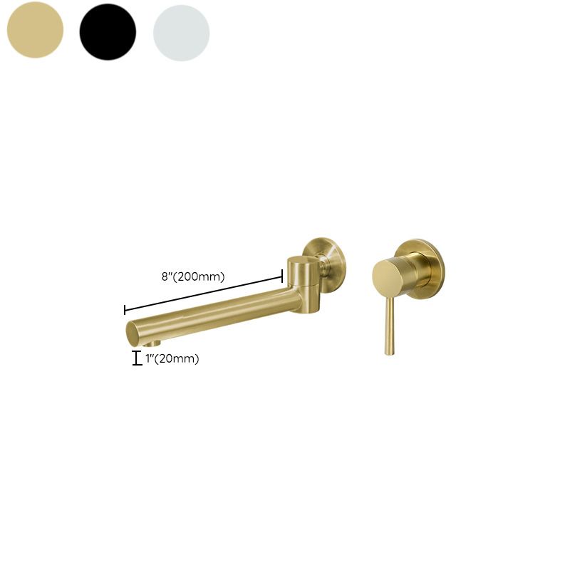 Modern Brass Roman Tub Faucet with 1 Lever Handles Tub Faucet Clearhalo 'Bathroom Remodel & Bathroom Fixtures' 'Bathtub Faucets' 'bathtub_faucets' 'Home Improvement' 'home_improvement' 'home_improvement_bathtub_faucets' 1200x1200_b48675b7-5bb4-4d6a-a3cd-94173ba2b4f8