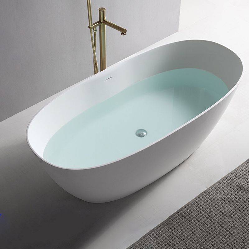 Contemporary White Bath Tub with Overflow Trim Oval Soaking Tub for Home Clearhalo 'Bathroom Remodel & Bathroom Fixtures' 'Bathtubs' 'Home Improvement' 'home_improvement' 'home_improvement_bathtubs' 'Showers & Bathtubs' 1200x1200_b488ed91-df18-488e-8bd6-5c8f2e12198c