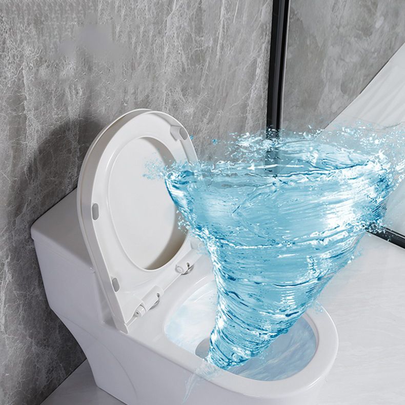 Modern Siphon Jet Toilet Floor Mount Flush Toilet with Toilet Seat Clearhalo 'Bathroom Remodel & Bathroom Fixtures' 'Home Improvement' 'home_improvement' 'home_improvement_toilets' 'Toilets & Bidets' 'Toilets' 1200x1200_b495527c-ac94-4404-9302-79fd1a9d26f1