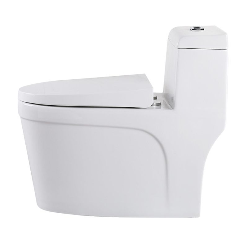 White Modern Flush Toilet Ceramic Elong One-Piece Toilet with Slow Close Seat Clearhalo 'Bathroom Remodel & Bathroom Fixtures' 'Home Improvement' 'home_improvement' 'home_improvement_toilets' 'Toilets & Bidets' 'Toilets' 1200x1200_b4b1224c-c70d-4d9a-8e70-22b88cd62e70