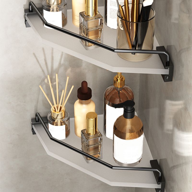 Modern Bathroom Accessory Set Bath Shelf Towel Bar Black Bath Hardware Set Clearhalo 'Bathroom Hardware Sets' 'Bathroom Hardware' 'Bathroom Remodel & Bathroom Fixtures' 'bathroom_hardware_sets' 'Home Improvement' 'home_improvement' 'home_improvement_bathroom_hardware_sets' 1200x1200_b4f6aa61-d244-4c1e-90b0-bacd7bb8d6c8