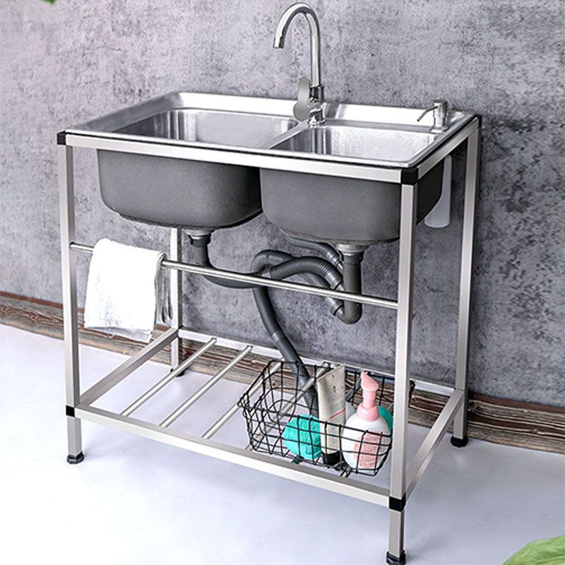 Modern Workstation Ledge Stainless Steel with Faucet and Soap Dispenser Sink Clearhalo 'Home Improvement' 'home_improvement' 'home_improvement_kitchen_sinks' 'Kitchen Remodel & Kitchen Fixtures' 'Kitchen Sinks & Faucet Components' 'Kitchen Sinks' 'kitchen_sinks' 1200x1200_b50a8a60-4c92-4169-bd99-f533148a9d23