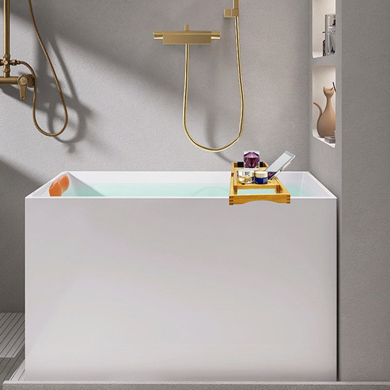 Modern Corner White Acrylic Bathtub Rectangle with Drain Bath Tub for Bathroom Clearhalo 'Bathroom Remodel & Bathroom Fixtures' 'Bathtubs' 'Home Improvement' 'home_improvement' 'home_improvement_bathtubs' 'Showers & Bathtubs' 1200x1200_b50d3edd-b9bf-4168-b297-6828411db92a