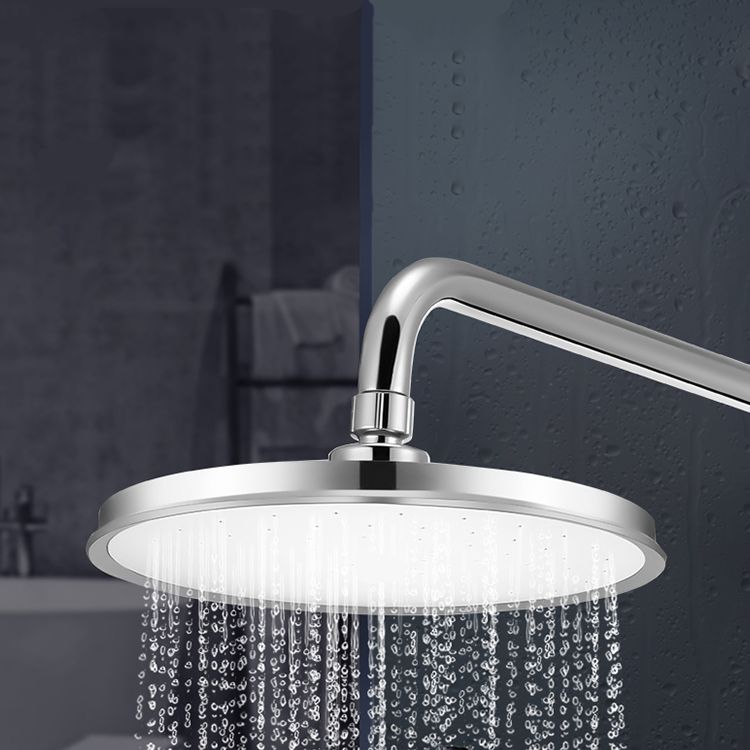 Round Shower Head Combo Modern Fixed Shower Head for Bathroom Clearhalo 'Bathroom Remodel & Bathroom Fixtures' 'Home Improvement' 'home_improvement' 'home_improvement_shower_heads' 'Shower Heads' 'shower_heads' 'Showers & Bathtubs Plumbing' 'Showers & Bathtubs' 1200x1200_b5189596-8d7c-48b2-8e5f-fe7dc6abba35