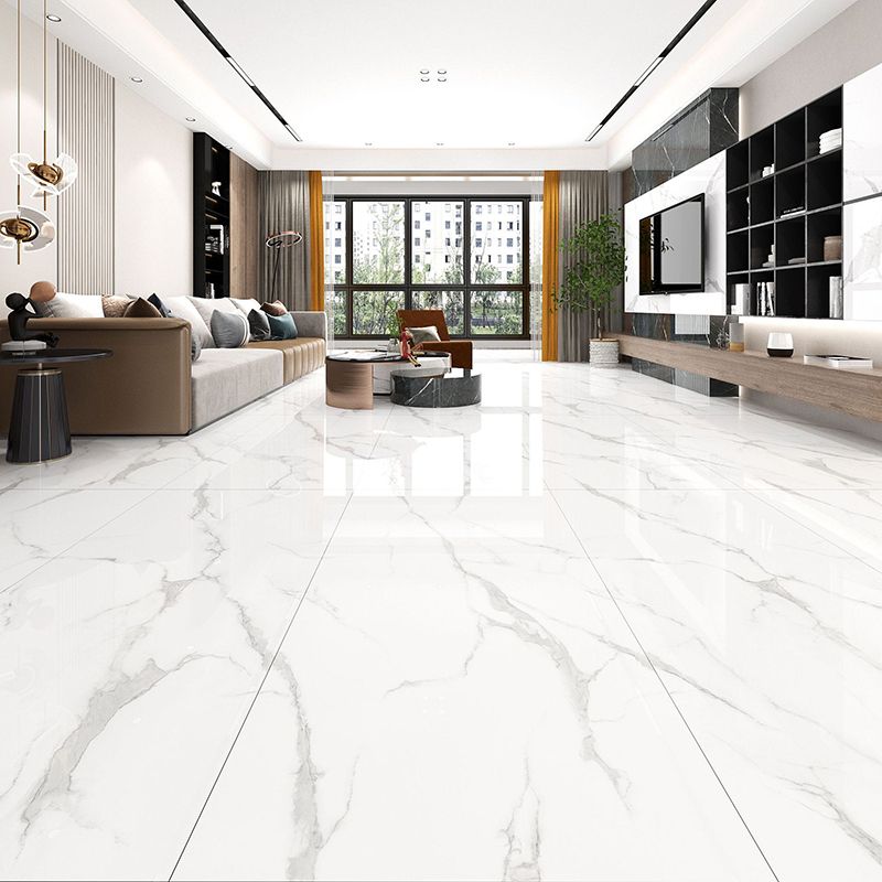 Indoor Floor Wall Tile Polished Marble Print Rectangle Living Room Floor Wall Tile Clearhalo 'Floor Tiles & Wall Tiles' 'floor_tiles_wall_tiles' 'Flooring 'Home Improvement' 'home_improvement' 'home_improvement_floor_tiles_wall_tiles' Walls and Ceiling' 1200x1200_b579545f-1fa2-42f7-8e3f-f671396274dd