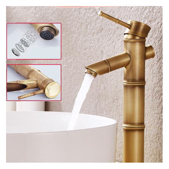 Lever Handle Farmhouse Faucet Circular Low-arc Sink Faucet for Bathroom Clearhalo 'Accueil' 'Amélioration Domiciliaire' 'bathroom_sink_faucets' 'Ensembles de Lavabo & de Robinet de Toilette' 'home_improvement' 'home_improvement_bathroom_sink_faucets' 'Robinet de Lavabo de Salle de Bain' 'Rénovation et Équipement de Salle de Bain' 1200x1200_b57df918-32d9-4247-9d08-7f67af170c7c