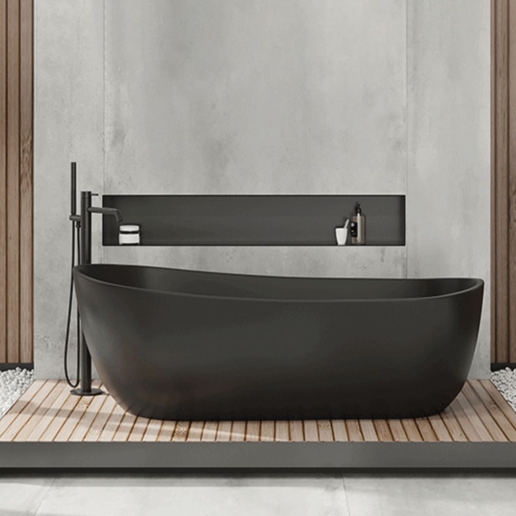 Antique Finish Soaking Modern Bathtub Stand Alone Oval Bath Tub Clearhalo 'Bathroom Remodel & Bathroom Fixtures' 'Bathtubs' 'Home Improvement' 'home_improvement' 'home_improvement_bathtubs' 'Showers & Bathtubs' 1200x1200_b5884a72-982f-43fd-b9eb-f96e07a0dfb8