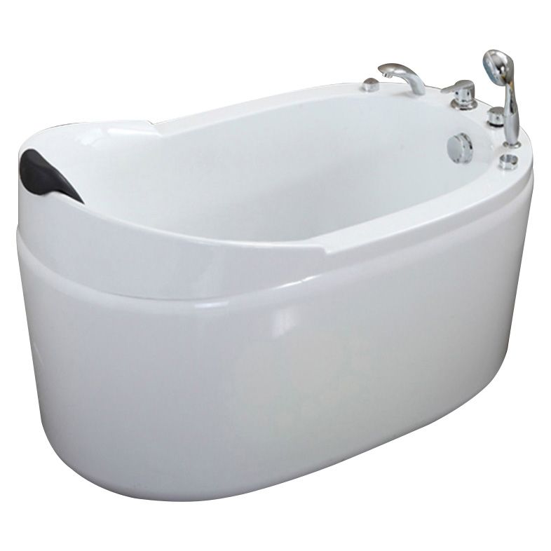 Stand Alone Acrylic Bathtub Modern Oval Left-Hand Drain Bath Tub Clearhalo 'Bathroom Remodel & Bathroom Fixtures' 'Bathtubs' 'Home Improvement' 'home_improvement' 'home_improvement_bathtubs' 'Showers & Bathtubs' 1200x1200_b5931e39-61d8-4b52-9d2b-03d1770b669f